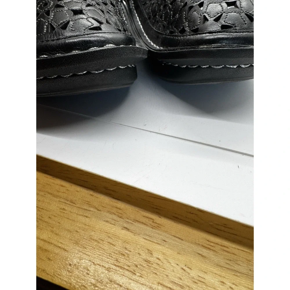 Alegria Comfort Shoes Women's EU 40/ 8.5 Black Leather Slip On Classic  EUC SB20